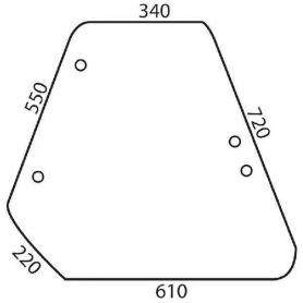 Vitre fenêtre latérale G/D Fiat 90 Confort  pour FIAT