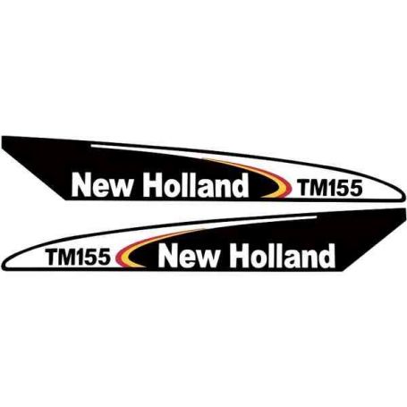 Autocollant New Holland TM155 - Set Early Type Blac pour FORD Autocollant New Holland TM155 - Set Early Type Blac pour FORD