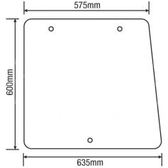 Vitre latérale gauche et droite de cabine de verre Ford AP pour FORD Vitre latérale gauche et droite de cabine de verre Ford AP pour FORD