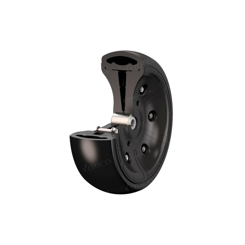 ROUE POLYMER 300X100 ALÉSAGE Ø16MM réf. 008341.03 - farmflex