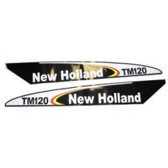 Autocollant New Holland TM120 - Set Early Type Blac pour FORD Autocollant New Holland TM120 - Set Early Type Blac pour FORD