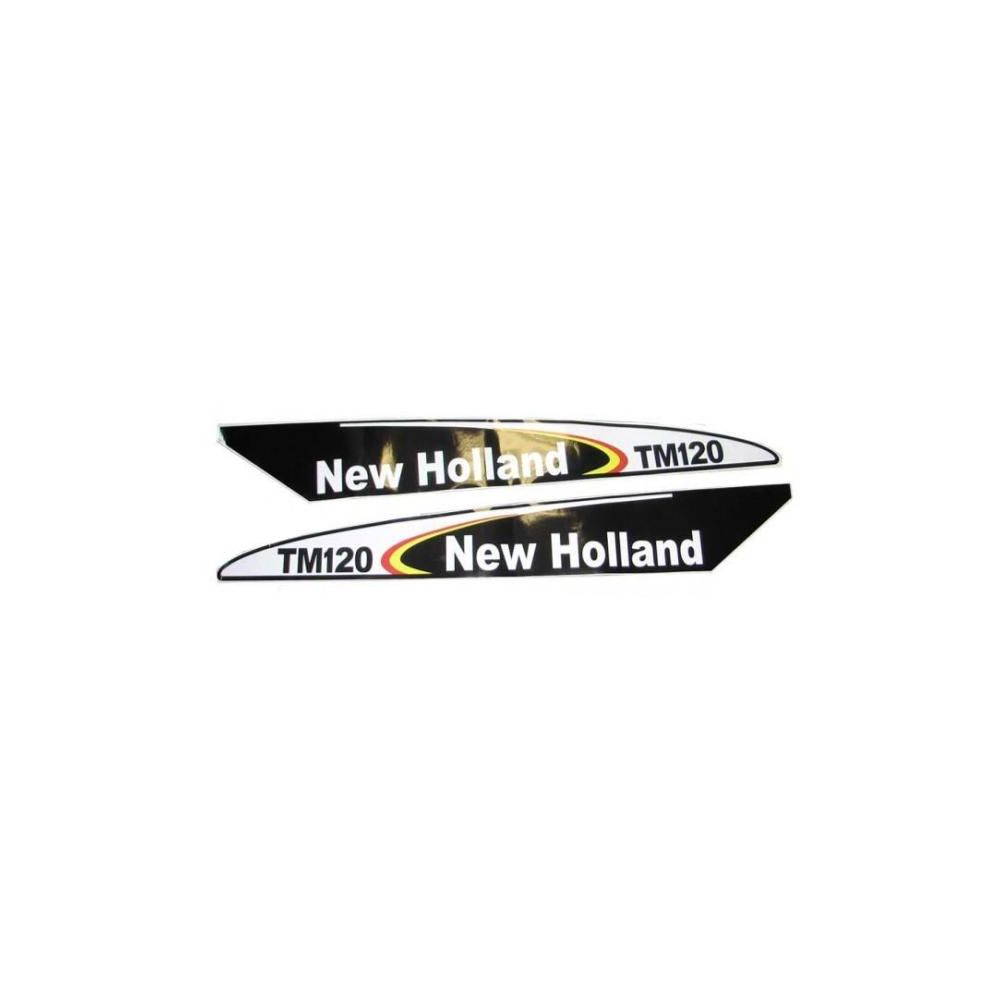 Autocollant New Holland TM120 - Set Early Type Blac pour FORD