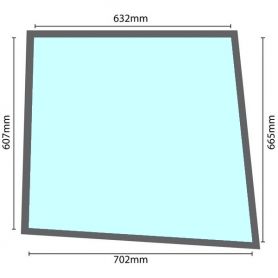 Porte de cabine de cabine en verre Ford AP pour FORD