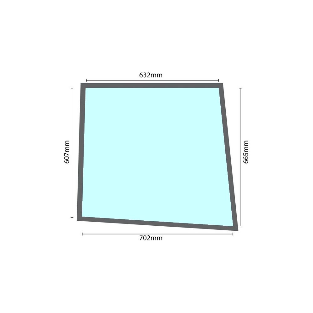 Porte de cabine de cabine en verre Ford AP pour FORD