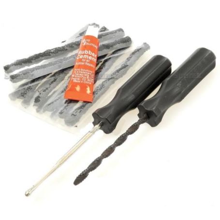 Kit réparation pneus tubeless (Mèches et poinçons) Kit réparation pneus tubeless (Mèches et poinçons)