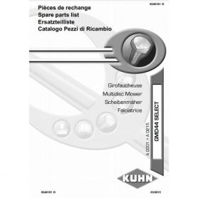 CATALOGUE PDR GMD44 RÉF. 9240181 - KUHN