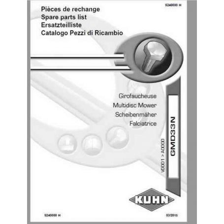 CATALOGUE PDR GMD33N RÉF. 9240000 - KUHN CATALOGUE PDR GMD33N RÉF. 9240000 - KUHN