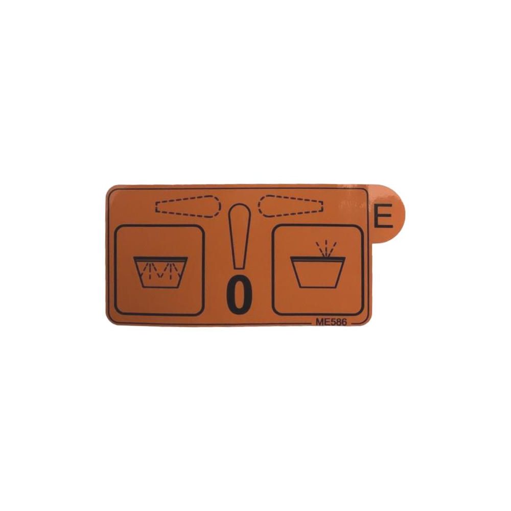 AUTOCOLLANT NETTOYAGE/BIDON DE RINC Réf. ME586 AMAZONE