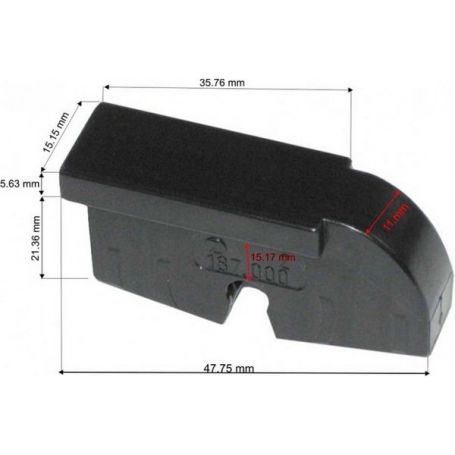 Adaptateur pour balai d'essuie-glace avant réf. 9971672 - Ford New Holland Adaptateur pour balai d'essuie-glace avant réf. 9971672 - Ford New Holland