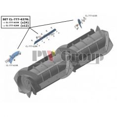 Kit tôles d'usure réf. 7776370 - CLAAS Kit tôles d'usure réf. 7776370 - CLAAS