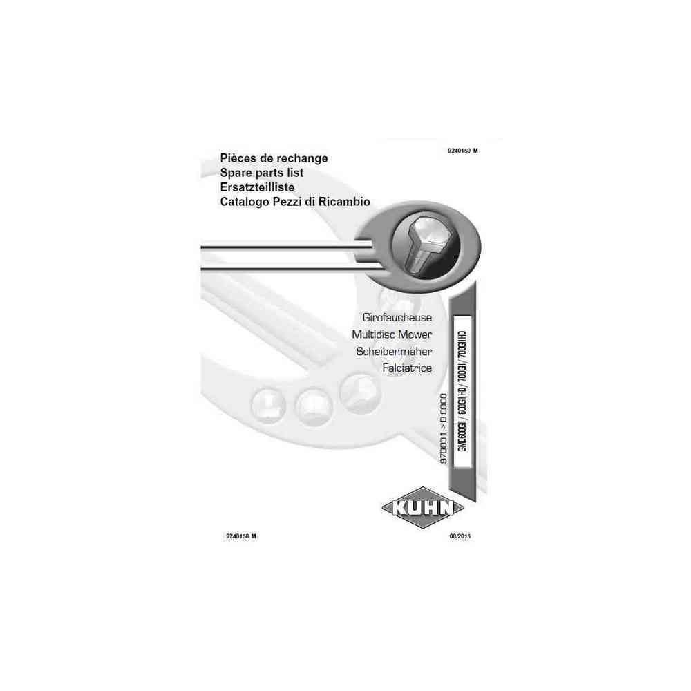 CATALOGUE PDR GMD600 RÉF. 9240150 - KUHN