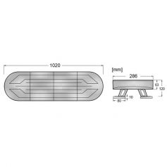 Rampe CONVOI AGRICOLE à led magnétique sans fil rechargeable