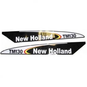 Autocollant New Holland TM130 - Set Early Type Blac pour FORD