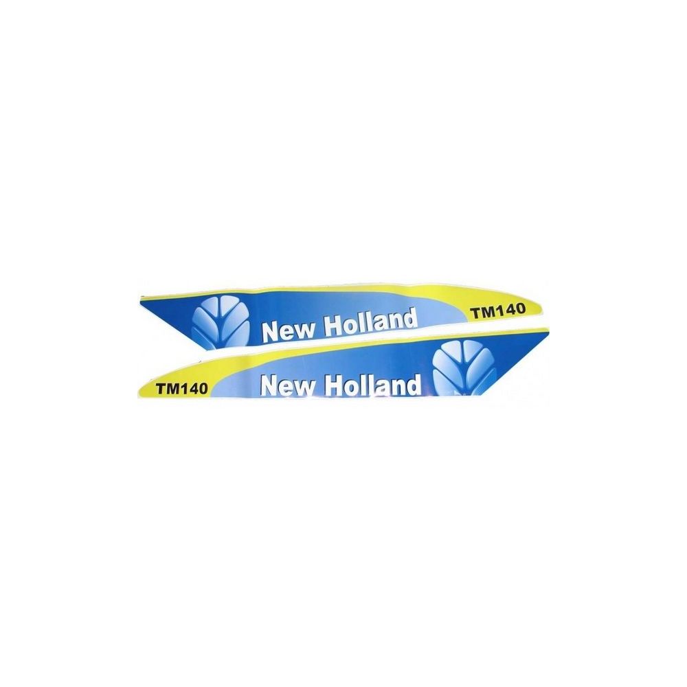 Autocollant New Holland TM140 Set Late Type Blanc pour FORD