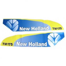 Autocollant New Holland TM175 Set Late Type Blanc pour FORD