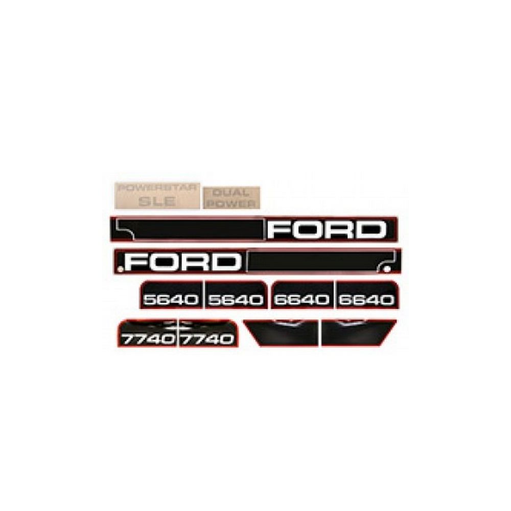 Kit d'autocollants «Ford 7740» ref. 81869734 - Ford New Holland
