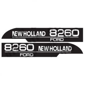 Kit d'autocollants «8260» réf. 82007995 - Ford New Holland