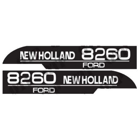 Kit d'autocollants «8260» réf. 82007995 - Ford New Holland Kit d'autocollants «8260» réf. 82007995 - Ford New Holland