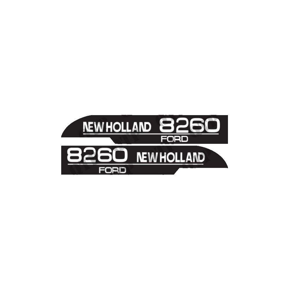 Kit d'autocollants «8260» réf. 82007995 - Ford New Holland