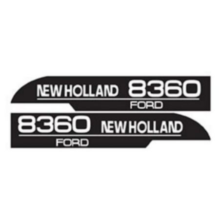 Kit d'autocollants «New Holland 8360» réf. 82007997 - Ford New Holland Kit d'autocollants «New Holland 8360» réf. 82007997 - Ford New Holland