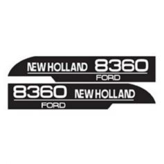 Kit d'autocollants «New Holland 8360» réf. 82007997 - Ford New Holland Kit d'autocollants «New Holland 8360» réf. 82007997 - Ford New Holland
