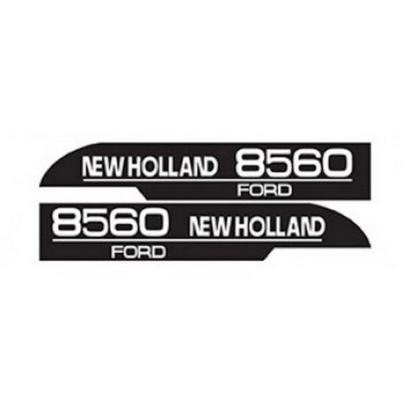 Kit d'autocollants «New Holland 8560» réf. 82007999 - Ford New Holland Kit d'autocollants «New Holland 8560» réf. 82007999 - Ford New Holland