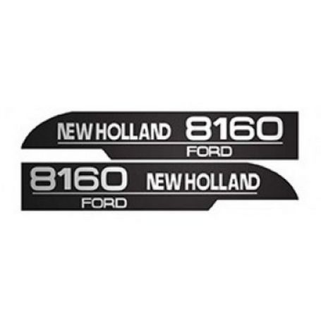 Kit d'autocollants «New Holland 8160» réf. 82007993 - Ford New Holland Kit d'autocollants «New Holland 8160» réf. 82007993 - Ford New Holland