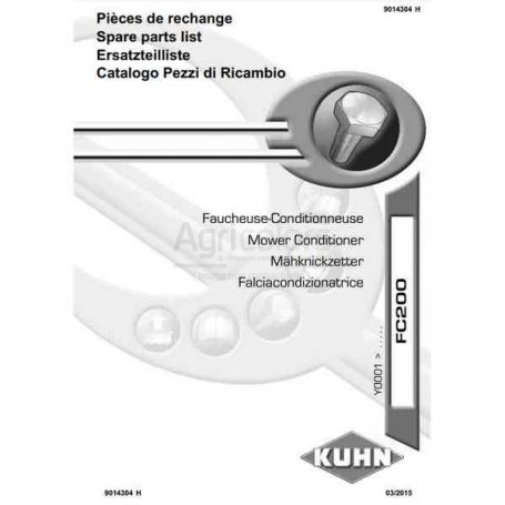 CATALOGUE PDR FC200 RÉF. 9014304 - KUHN CATALOGUE PDR FC200 RÉF. 9014304 - KUHN