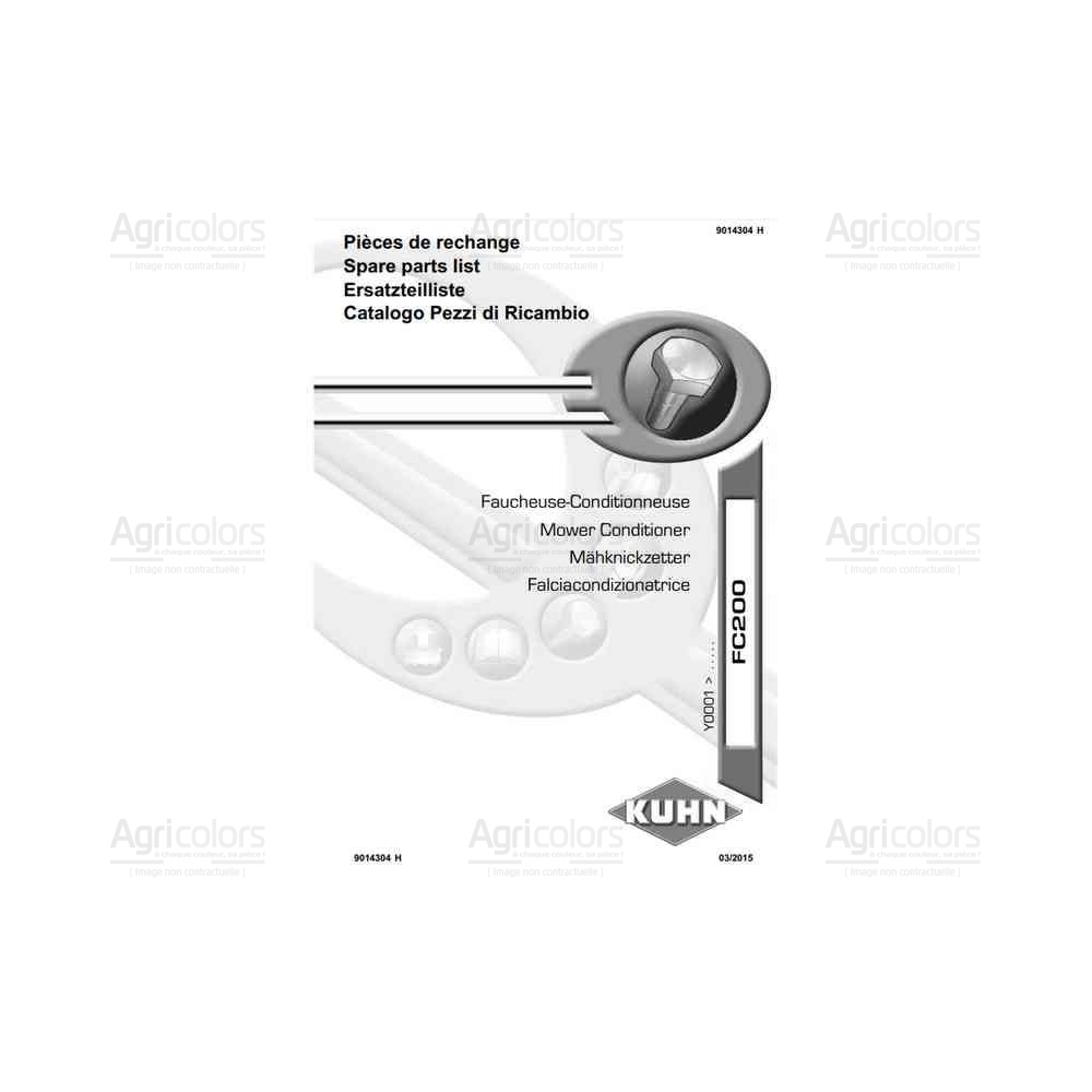 CATALOGUE PDR FC200 RÉF. 9014304 - KUHN