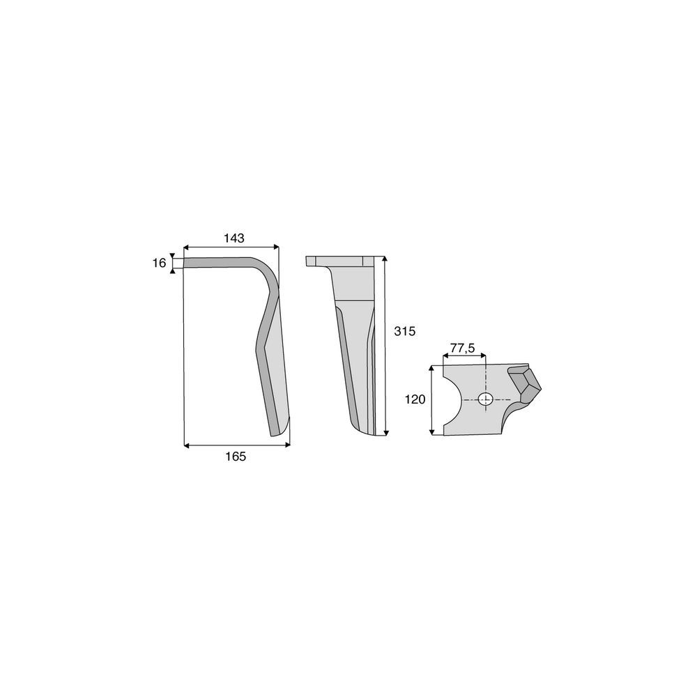 DENT DE HERSE ROTATIVE FAST-FI - 52625500