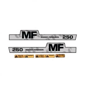 Kit d'autocollants «Massey Ferguson 250» réf. 1681730M2 - Massey Ferguson