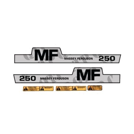 Kit d'autocollants «Massey Ferguson 250» réf. 1681730M2 - Massey Ferguson