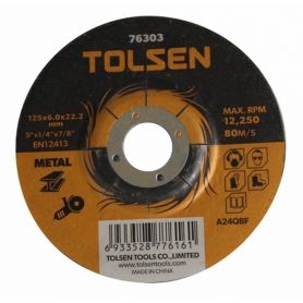 Disque à ébarber 125x3x22mm TOLSEN