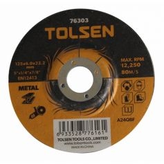 Disque à ébarber 125x3x22mm TOLSEN Disque à ébarber 125x3x22mm TOLSEN