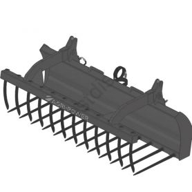 Fourche à grappin AP-FG avec dents largeur 2400 SCHÄFFER 2020-4260