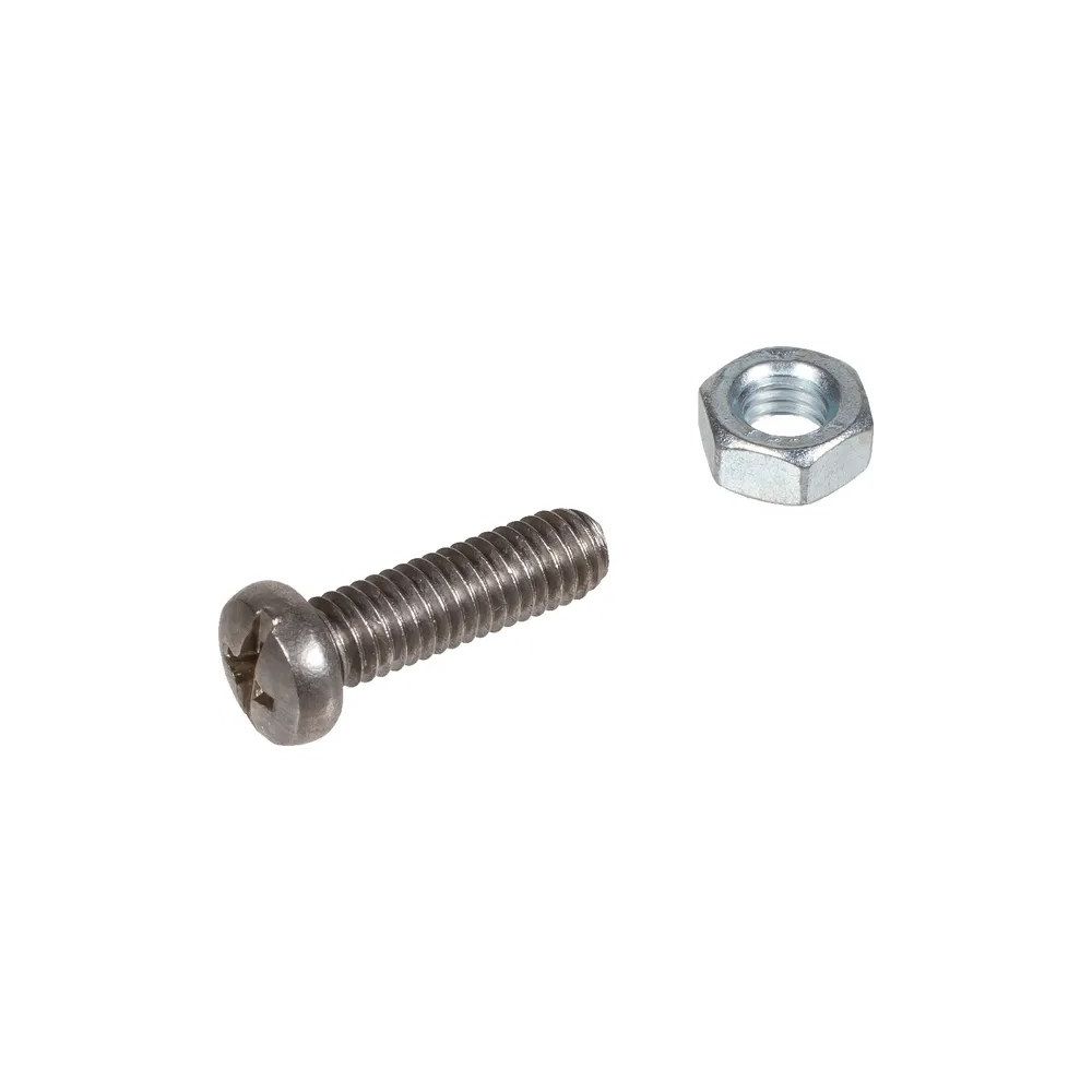 Vis + écrou inox pour porte buse
