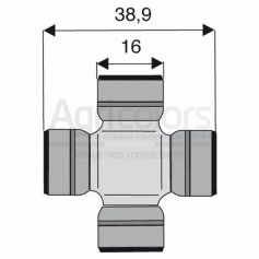 Croisillon circlips extérieurs 16 x 38.9 Croisillon circlips extérieurs 16 x 38.9