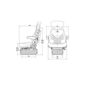 Siege Grammer Pneumatique 12 V