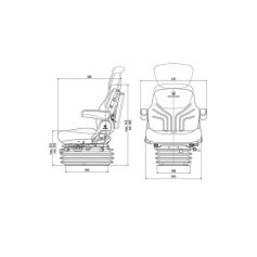 Siege Grammer Pneumatique 12 V