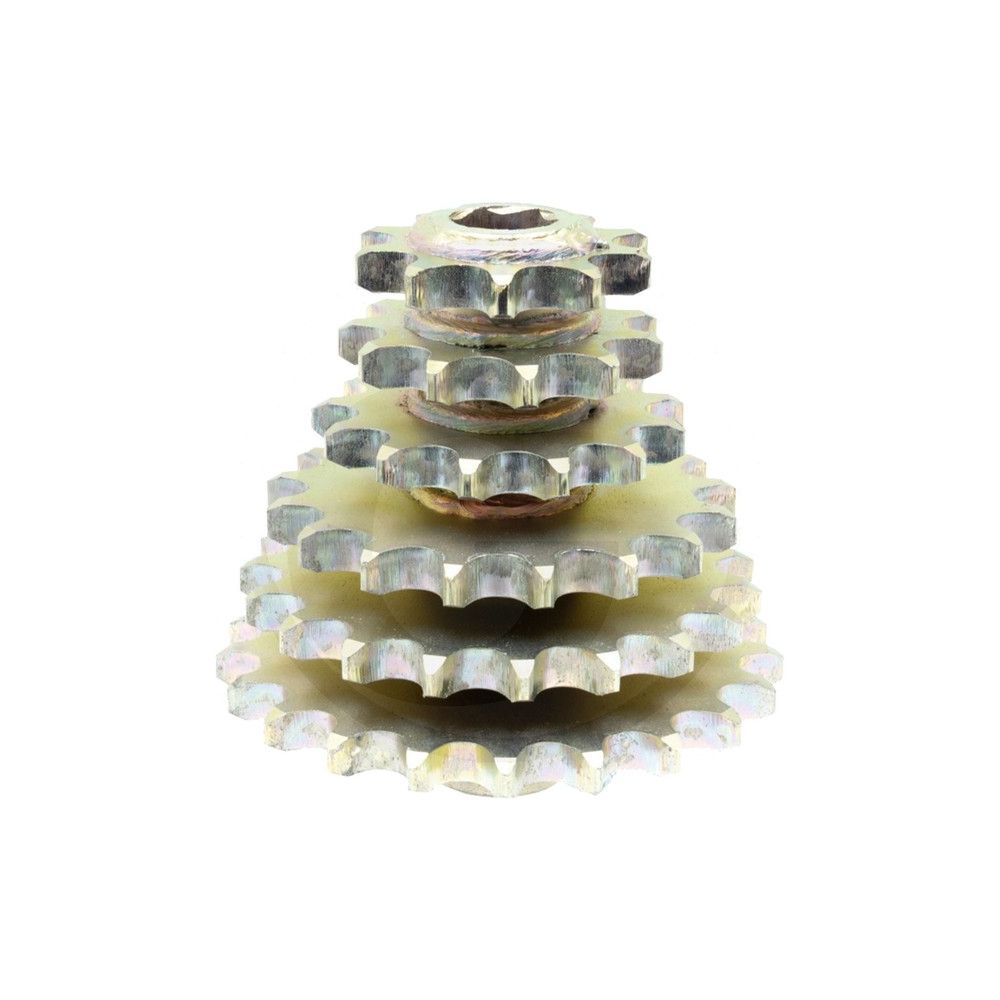Pignon baladeur monobloc à 6 étages Réf. 66002549 pour semoir monograine RIBOULEAU MONOSEM