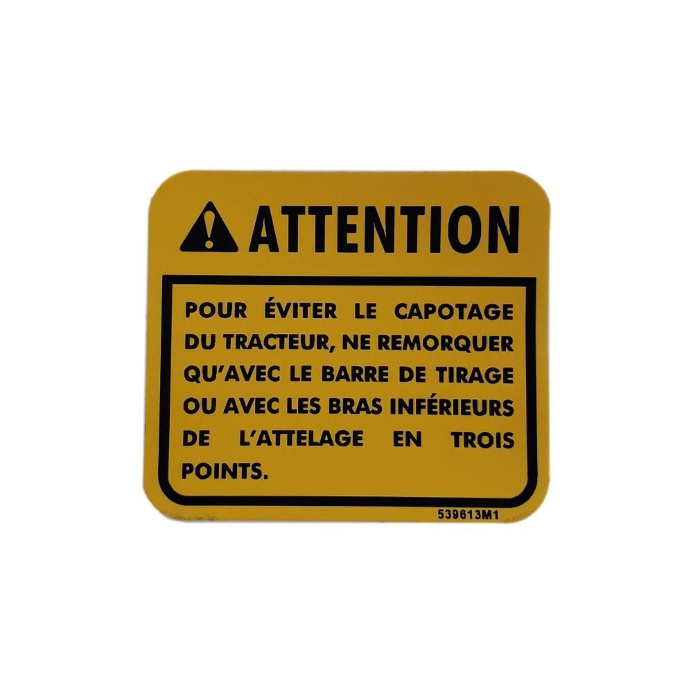 DÉCALCOMANIE RÉF. 539613M1 - MASSEY FERGUSON