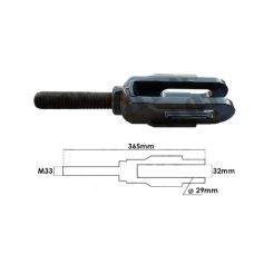 Fouchette inférieur Valtra T154 T174 T194 T214 pour VALMET