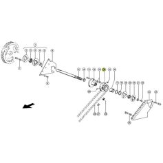 Pignon pour commande de vidange de trémie RÉF. 07354332 - CLAAS
