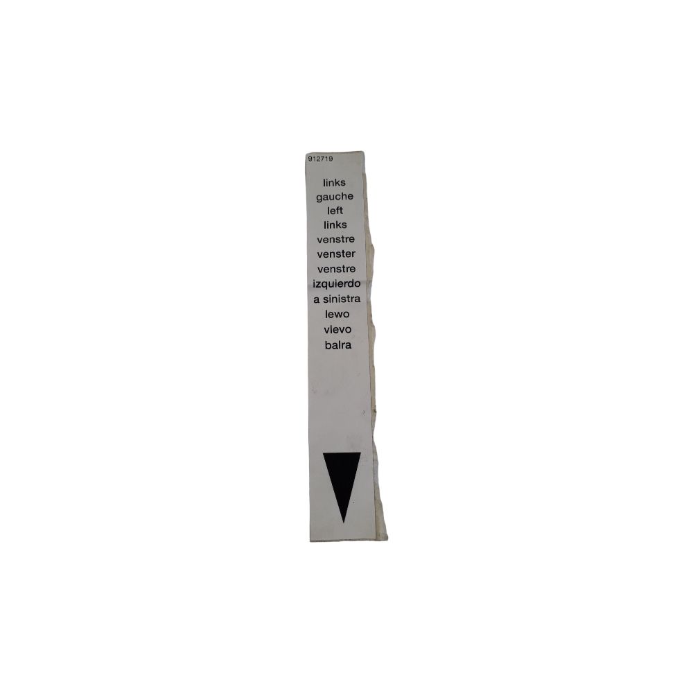 AUTOCOLLANT GAUCHE Réf. 912719 AMAZONE