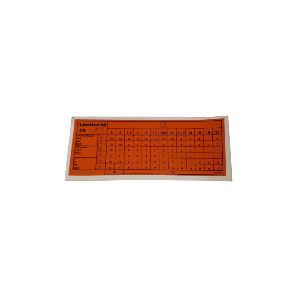 AUTOCOLLANT LIMITER M POUR OS Réf. 922108 AMAZONE