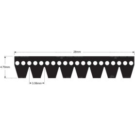 Courroie trapézoïdale RÉF. L203294 pour JOHN DEERE