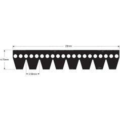 Courroie trapézoïdale RÉF. L203294 pour JOHN DEERE Courroie trapézoïdale RÉF. L203294 pour JOHN DEERE