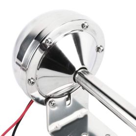 Trompette klaxon puissant 12V INOX sans compresseur