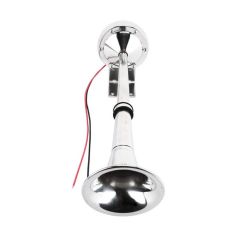 Trompette klaxon puissant 12V INOX sans compresseur Trompette klaxon puissant 12V INOX sans compresseur