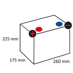 Batterie à décharge lente 12V 70/60 Ah 600A longue durée Batterie à décharge lente 12V 70/60 Ah 600A longue durée